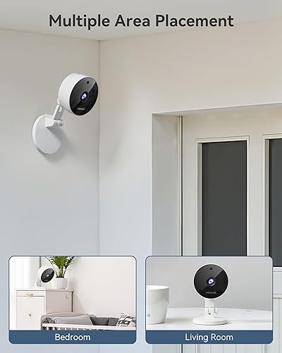 Miniatura 3 de FOSCAM Cámara de seguridad 3K 5MP para interiores, 0.08 oz y 0.18 oz WiFi magnética Mini perrogatomascotabebé, detección de movimiento inteligente,