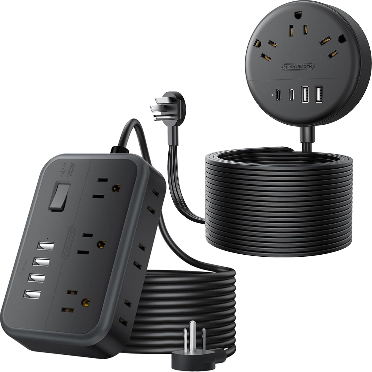 Flat Plug Extension Cord 25 Ft USB Extension Cord 25 Ft