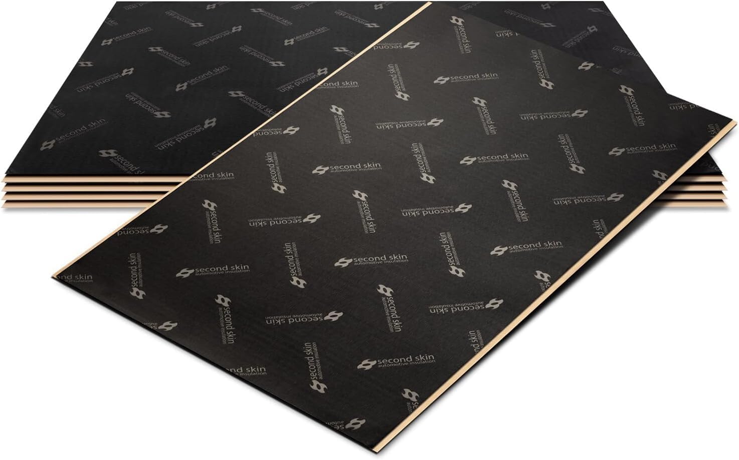 Second Skin Damplifier Premium Car Sound Deadening Material (1mm) – Butyl Rubber Auto Sound Deadener Mat (20 Sq Ft, 10 Sheets) – Made in The USA