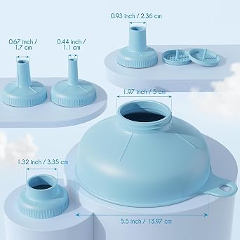 Pisol Wide Mouth Funnel for Kitchen Use for Filling Bottles with Bags