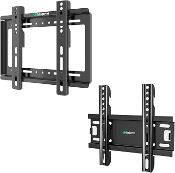 Fixed TV Wall Mount for 14-43 Inches Flat Screen TVs, Low Profile TV Mount Bracket Hold Up 55lbs, Wall Mount TV Bracket Flush Mount Space Saving, Max VESA 200x200mm