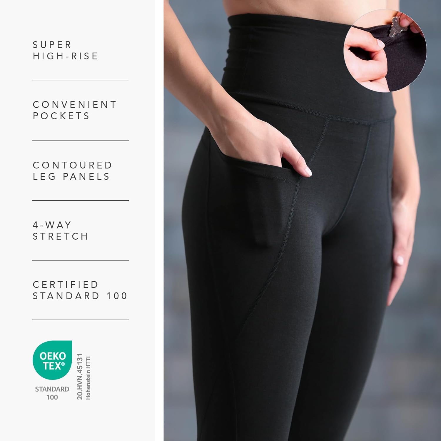 Fishers Finery Womens Ecofabric Active Yoga High Waist Workout Capri - Image 5