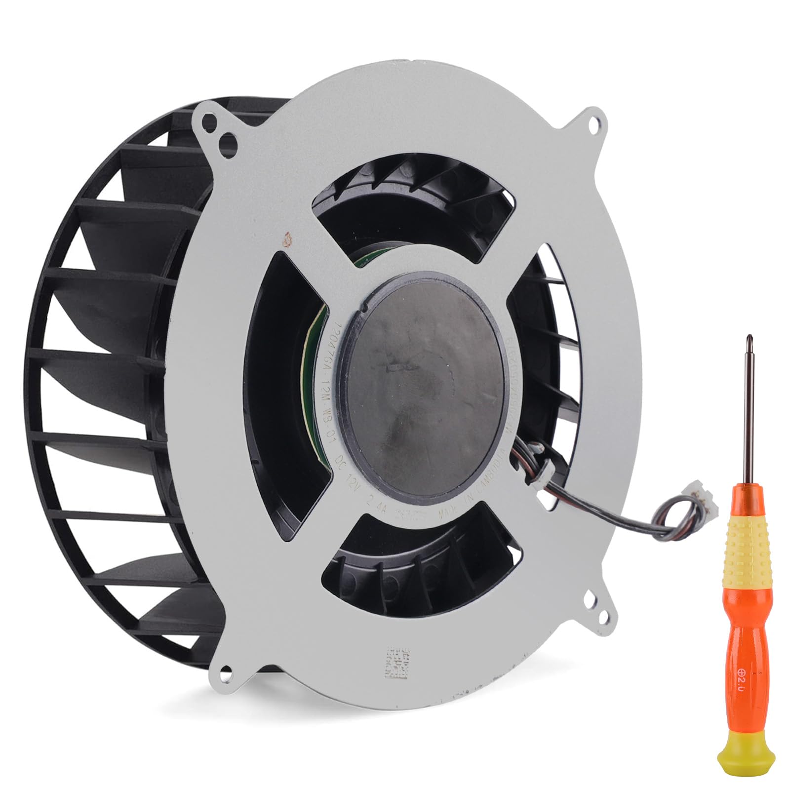 Internal Replacement Cooling Fan for PlayStation 5 Console,19 Brades CPU Coolers Fan for PS5 Console,11541GS-12M-WB-01,(for PS5 Disc and Digital Edition)