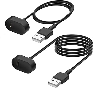 FASTSNAIL Charger Cable Compatible with Fitbit Inspire/Fitbit Inspire HR, [2Pack]Smartwatch Replacement USB Charging Cable Charger Dock for Fitbit Inspire/Inspire HR/Ace 2 Fitness Tracker 1.6ft+3.3ft