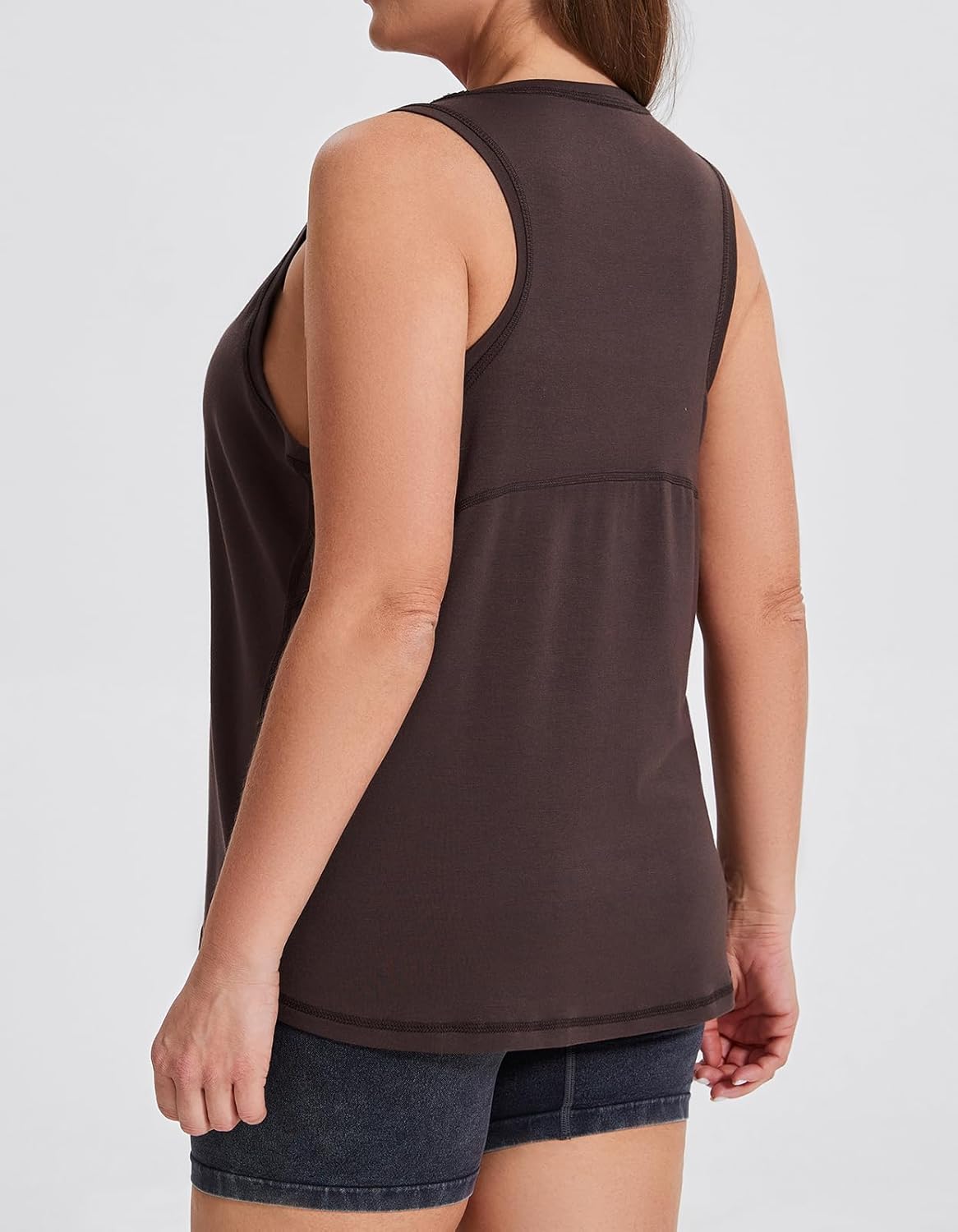 sissycos Women's Workout Racerback Tank Tops Loose Fit Sleeveless Athletic Shirts - Image 3