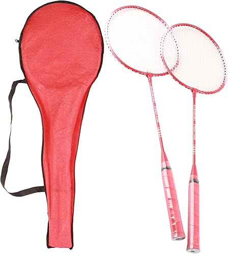 Miniatura 3 de 2 PCS Badminton Racket, Super Light Split Handle Iron Alloy Sports Badminton Racket with T Shape Support, Badminton Racket for Beginner Children