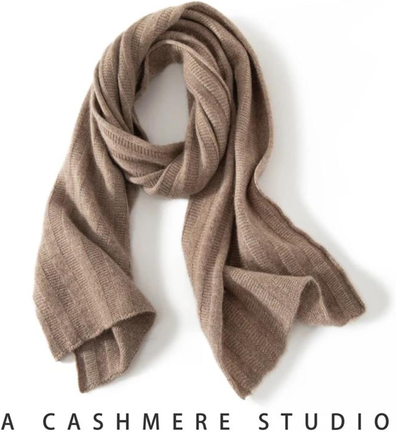 Women's Solid Color Cashmere Knit Scarf For Daily Wear And Cold Weather Protection