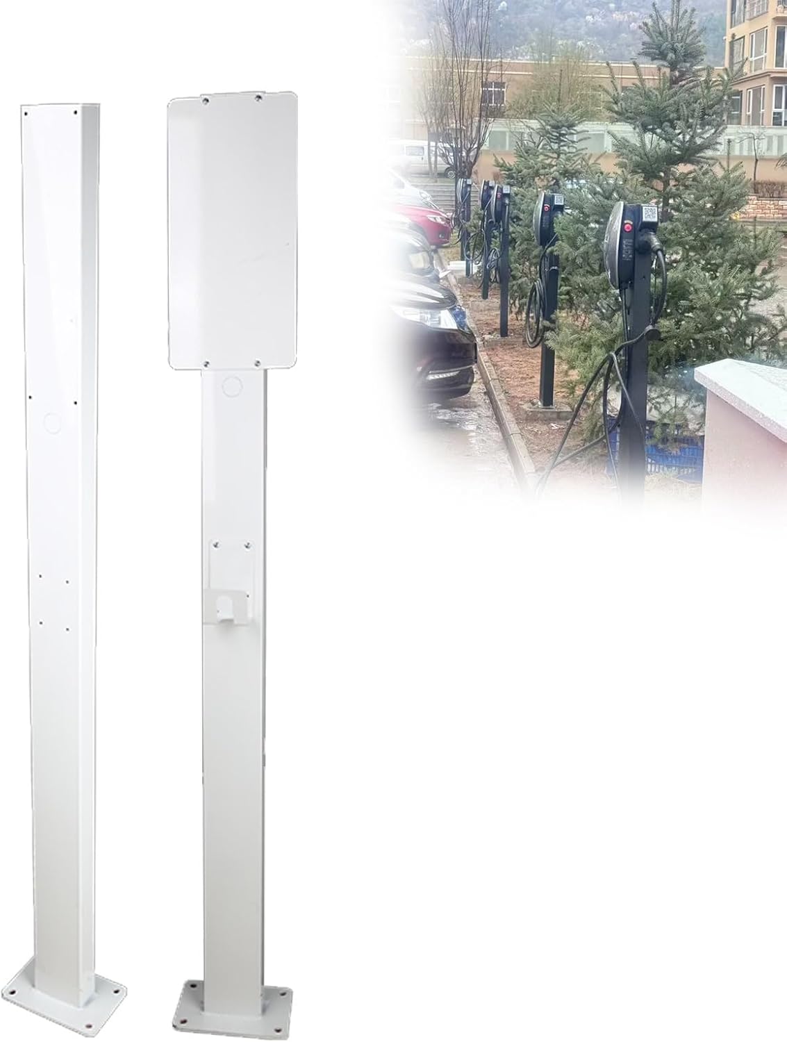 EV Charger Pedestal Outdoor Electric Vehicle Stand Freestanding Charging Station Stand,EV Charger Pedestal Outdoor, Electric Vehicle Pile, Electric Vehicle Charging Stations, Support Pole fo
