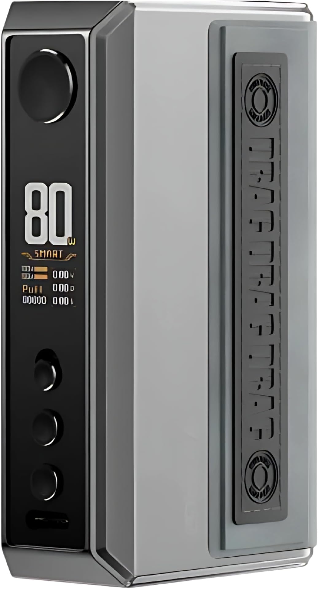 VOOPOO Drag 5 Box Mod - [Requires 2 x 18650 Battery - Sold Separately] 177w Output, MTL and DTL Vaping, Multiple Modes, Threaded 510 Connection, Type-C Fast Charging, No Nicotine (Silver)