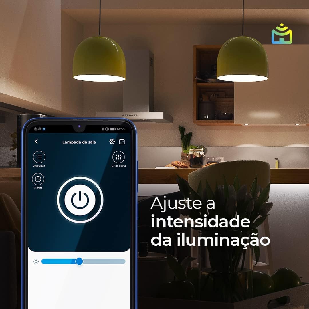 Smart Lâmpada Wi-Fi Lite Positivo Casa Inteligente, Iluminação Branca, 7W, 700 Lúmens, LED, Bivolt, Compatível com Alexa e Google Assistente