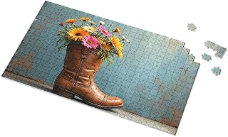 Toys for Ages 2-4 Flower Bouquet in A Boot Picture Puzzle Toys for Boys 4-6 4 Year Old Boy Gift(1000PCS)