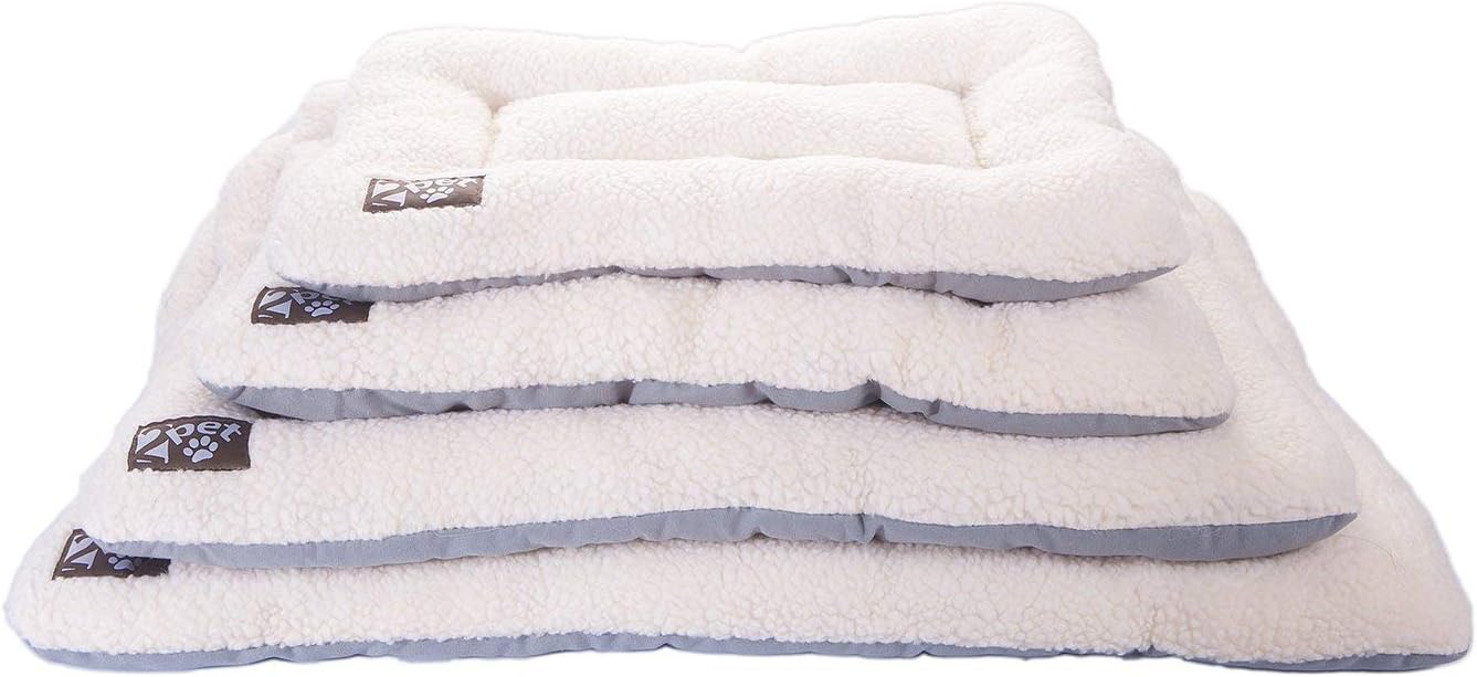 2PET Crate Pad Comfy Cushion Ultra Soft Breathable Puppy Bed Crate Mat - Safe Bed for Dogs, Cats - Lightweight Nap Pad for Dog Kennels and Pet Carriers - 20" Length : Pet Supplies