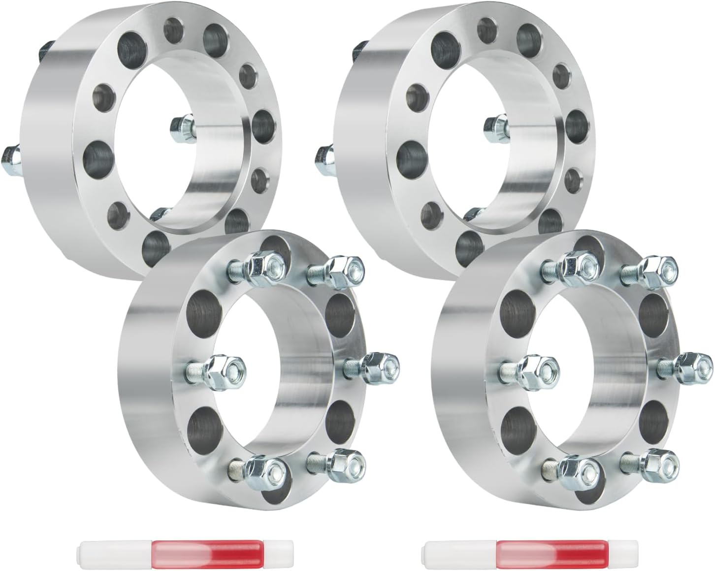 4Pcs 2" 6x5.5/ M12x1.25/ 108mm Wheel Spacers Compatible with Frontier 1998-2004, Xterra 2000-2004, Titan 2004-2014, QX56 2004-2013, Pathfinder 1987-2004, Armada 2005-2014