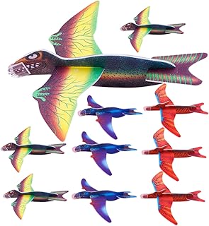 Toyvian 48 Pçs Avião De Brinquedo Planador Para Crianças Mini Brinquedo Fora De Brinquedo Planador De Brinquedo Ao Ar Livre Brinquedo De Menino De 4 Anos Brinquedos De