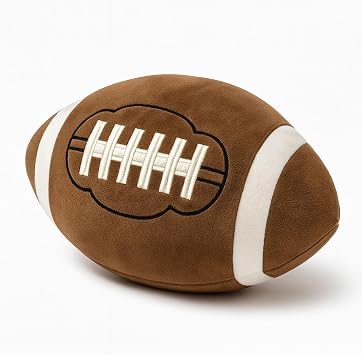 CatchStar Football Plush Pillow for Boys Soft Double Stitched 1000+ Throw Tested Durable Stuffed Toy - Worry-Free Indoor Play Gifts - TV & Furniture-Safe 3-10 Yrs 11"
