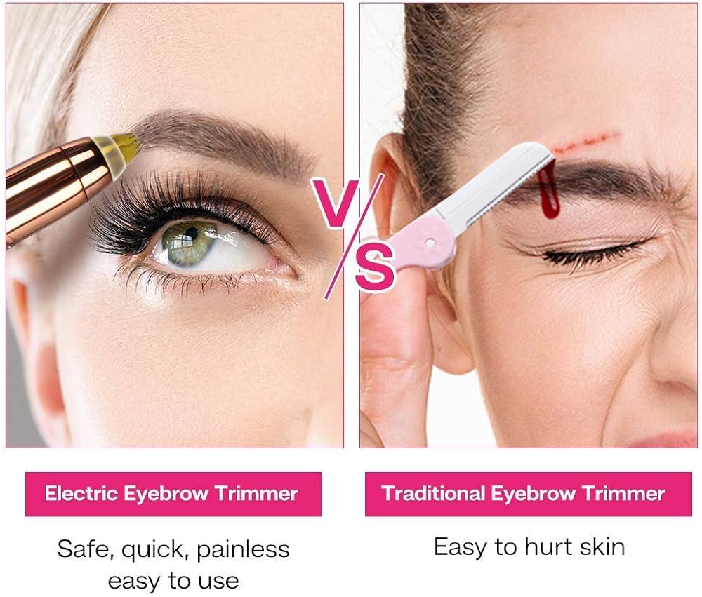 Depiladora de Cejas con Luz LED - Recargable Depiladora de Cejas Eléctrica de Precisión para Mujeres - Depiladora de Cejas Portátil Indolora - Para Labios, Nariz, Barbilla - Depiladora Impecable (Blanca) : Amazon.com.mx: Belleza