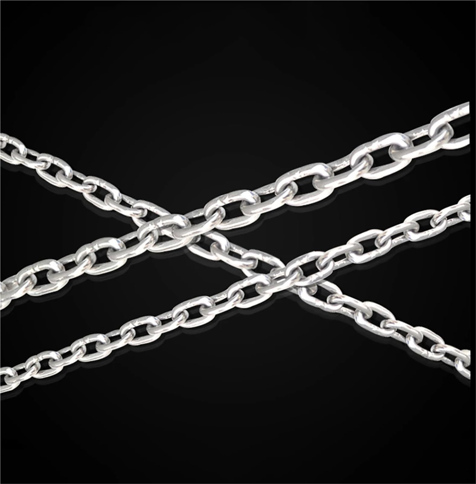 Cadena Cadena de acero inoxidable 304 1 metro, cadena eslabones largos ,2-8mm diámetro/encuadernación soldada for industria mascotas elevación corta(5.0mm-1Meter)