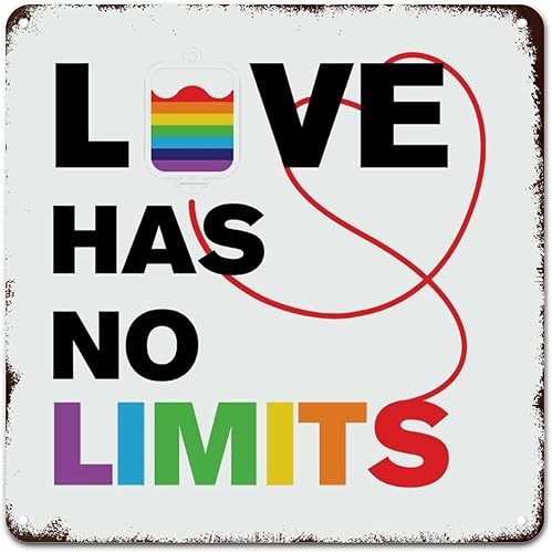 Woguangis Love Has No Limits French Vintage Retro Metal Signs Gay LGBTQ Metal Wall Sign Lesbian Pride Rainbow Support Aluminum Art Signs For Living Woguangis Love Has No Limits French Vintage Retro Metal Signs Gay LGBTQ Metal Wall Sign Lesbian Pride Rainbow Support Aluminum Art Signs For Living