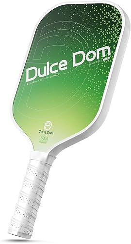 Vista 18 de Dulce DOM Juego de 2/4 palas de pickleball aprobadas por USAPA, 4 bolas de pickleball para interiores y exteriores, raqueta de superficie de fibra