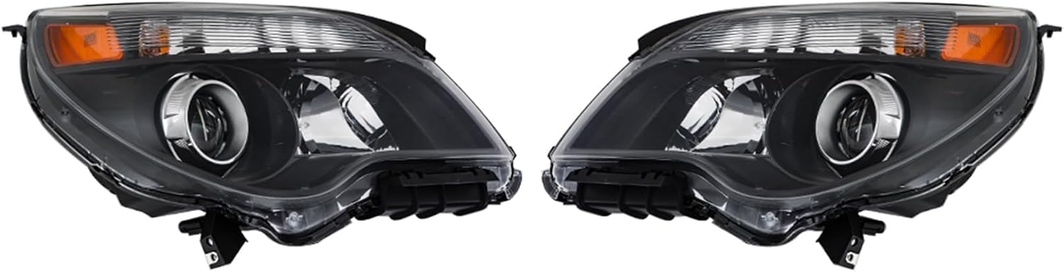 Headlight Passenger and Driver Side Headlamp Assembly Replacement for 2011 2012 2013 2014 2015 Equi-nox