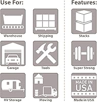 Vista 4 de Akro-Mils 37616 - Contenedor de pared recto de plástico con lados de malla y base de malla, (24 x 16 x 16 pulgadas), gris, (paquete de 2)