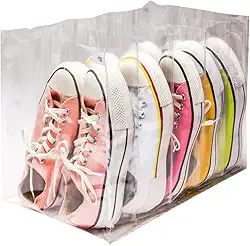 Colmeia Organizador para Sapatos Transparente Cristal Tenis Chinelo Rasteirinha Bota Porta Sapatos Sapateira Armários Organizados Nizz Organizadores