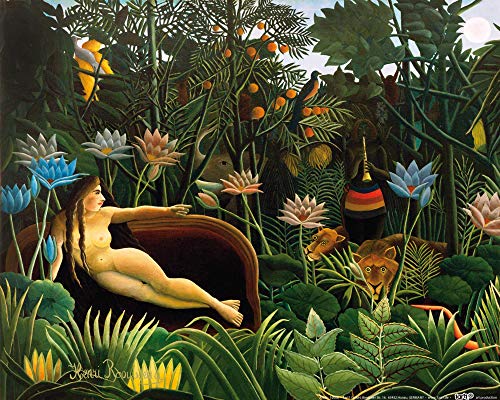 1art1 Henri Rousseau Poster Le Rêve, 1910 Affiche Reproduction 50x40 cm