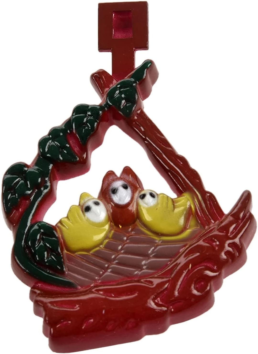 House Shape 8 Inches Wall Clock Cuckoo Clock Vintage Bird Bell Timer Living Room Pendulum Clock Craft Art Clock Home Decor (Color : A, Size : One Size) (A One Size)