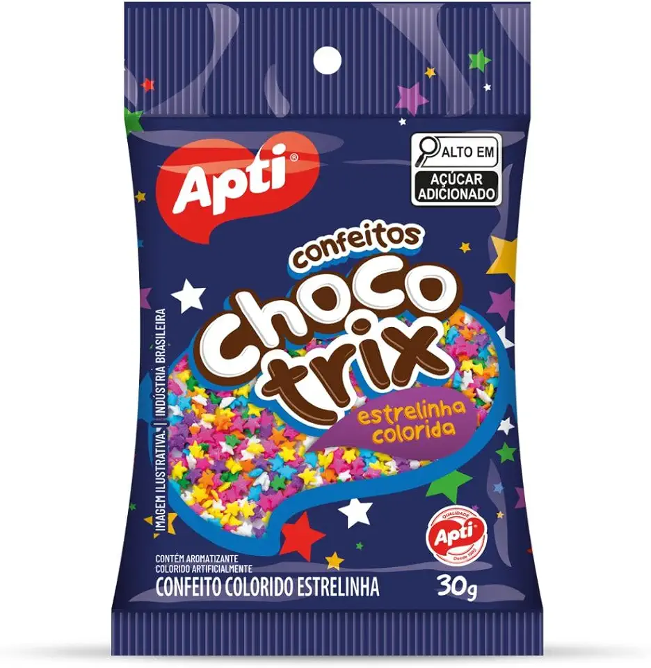 Confeito Granulado Estrelas Estrelinha Confeitaria e Panificação 30g