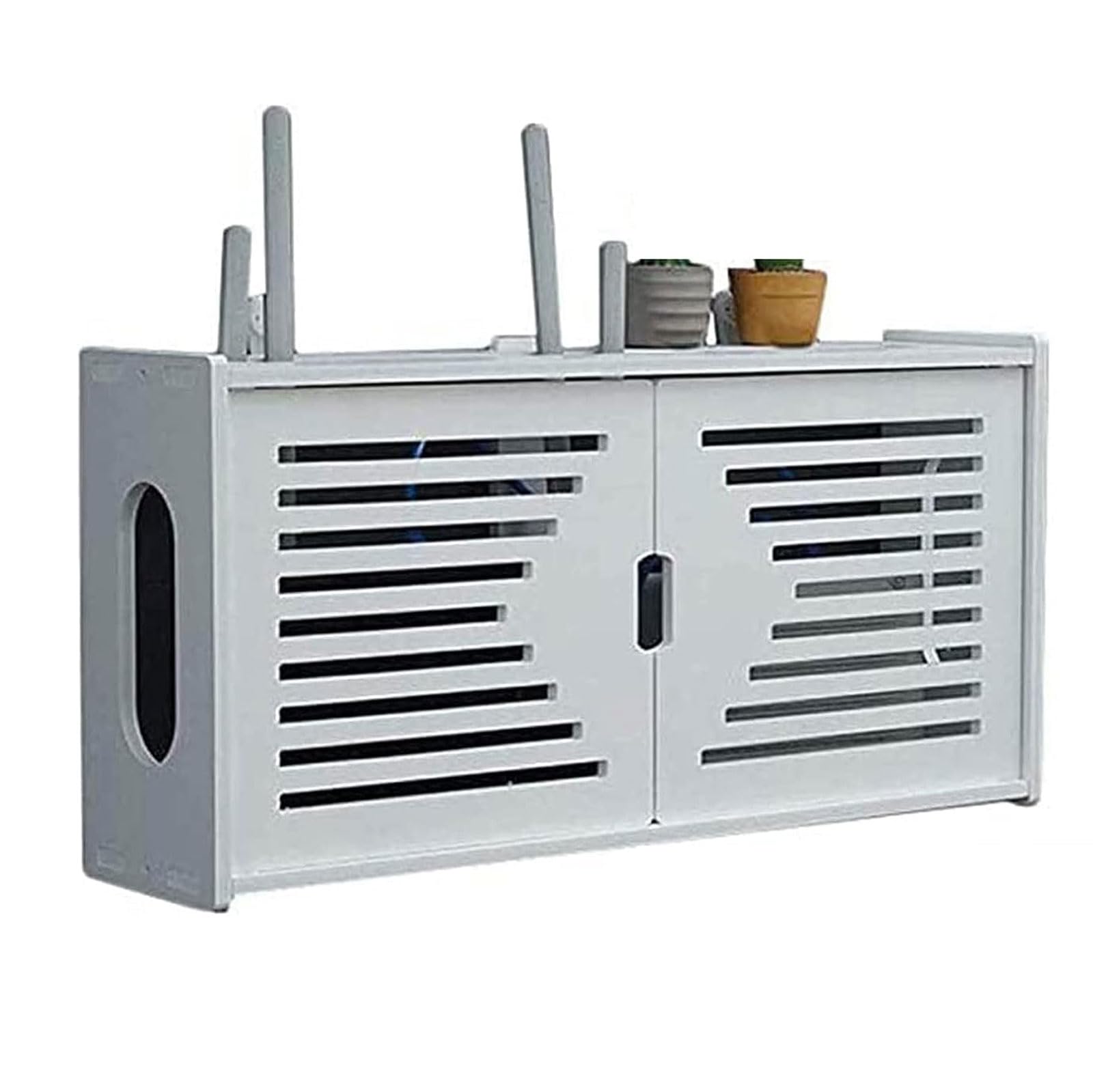 Supports de Stockage de routeur WiFi étagère Murale pour routeur sans Fil salon pour support de routeur, Lecteur DVD, consoles de Jeux, boîtier TV