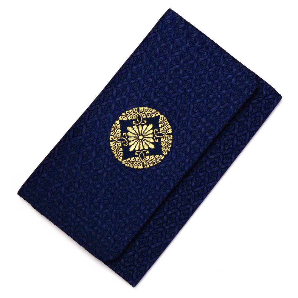 Amazon | 宗派紋入り数珠袋 臨済宗（妙心寺八ツ藤） 鉄紺 | ぶつ