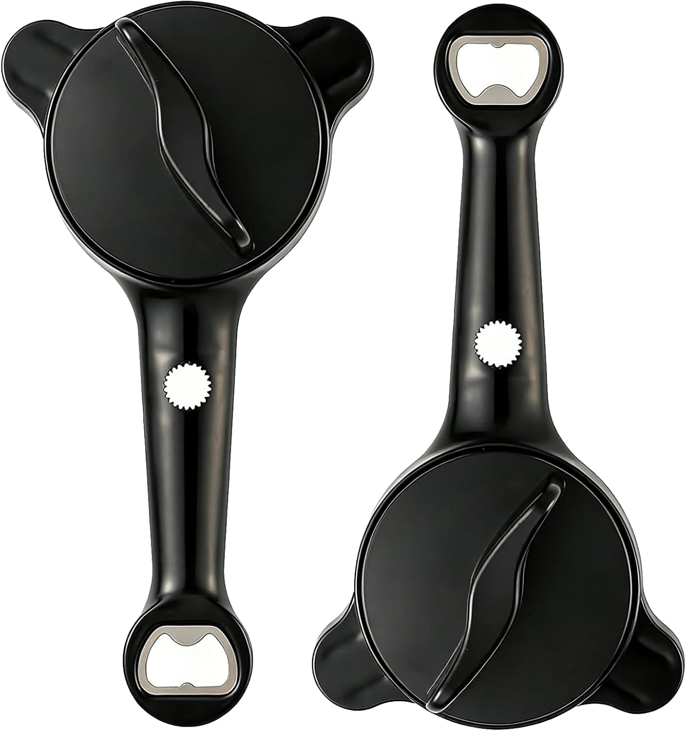 4-in-1 Multi-Purpose Jar Opener, Manual Can Opener, Adjustable Stainless Steel Bottle Opener, Ergonomic Jar Opener for Seniors & Weak Hands, Multi-Size Lid Opener Tool for Jars,Bottles,Beer Caps (2PC)