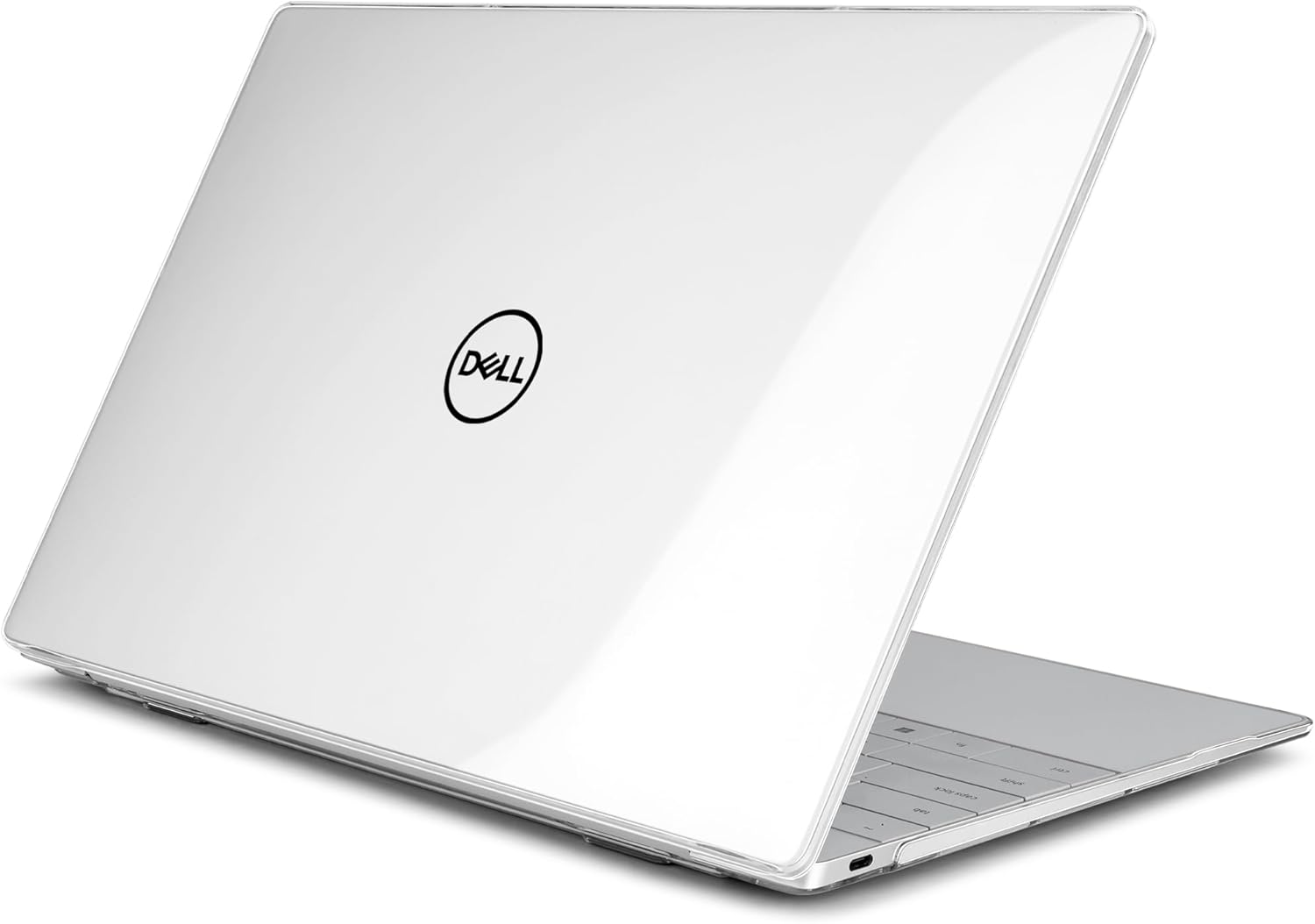 Batianda Crystal Case for Dell XPS 13 Laptop Copilot+ PC 13.4" Display 2024 Release Model 9345/9350 Lightweight Clear Hard Cover with Scratch-Resistant Protection, Easy Installation, Transparent