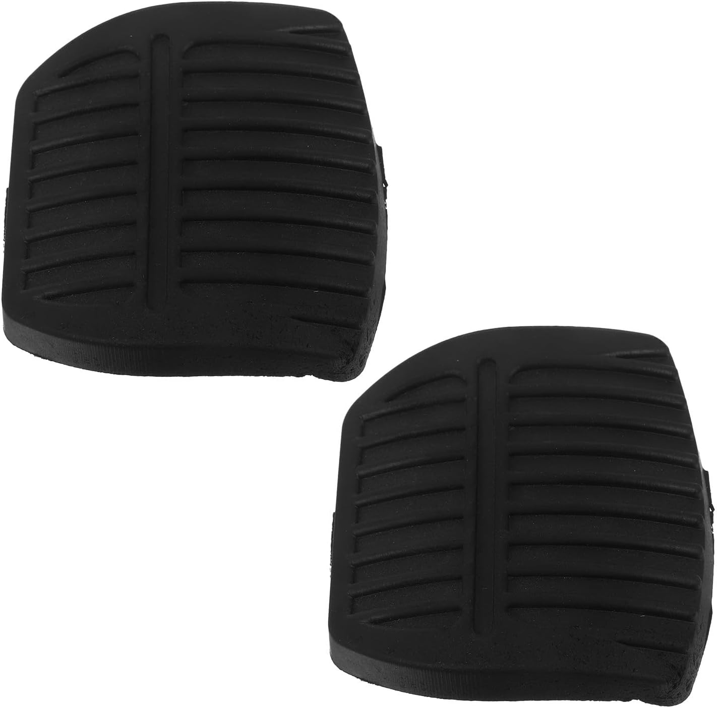2pcs Forklift Clutch Brake Pedal Pads Black Plastic Replacement