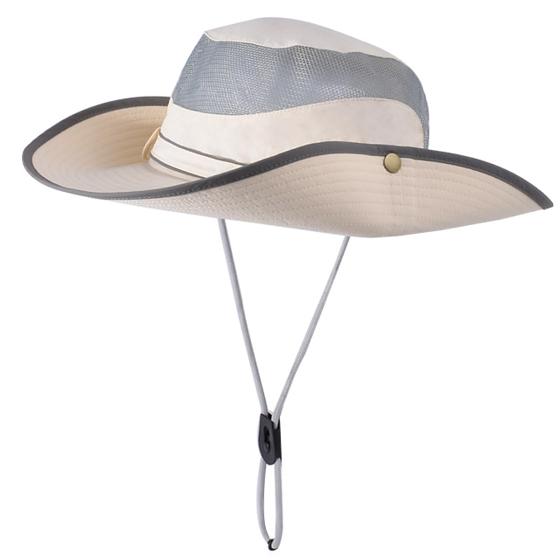 Feng Shui， Sombrero de Sol de ala Ancha para Mujer – Protección UV al Aire Libre Pesca Senderismo – Sombrero de Cubo Transpirable Impermeable de Secado rápido para Viajes de Verano