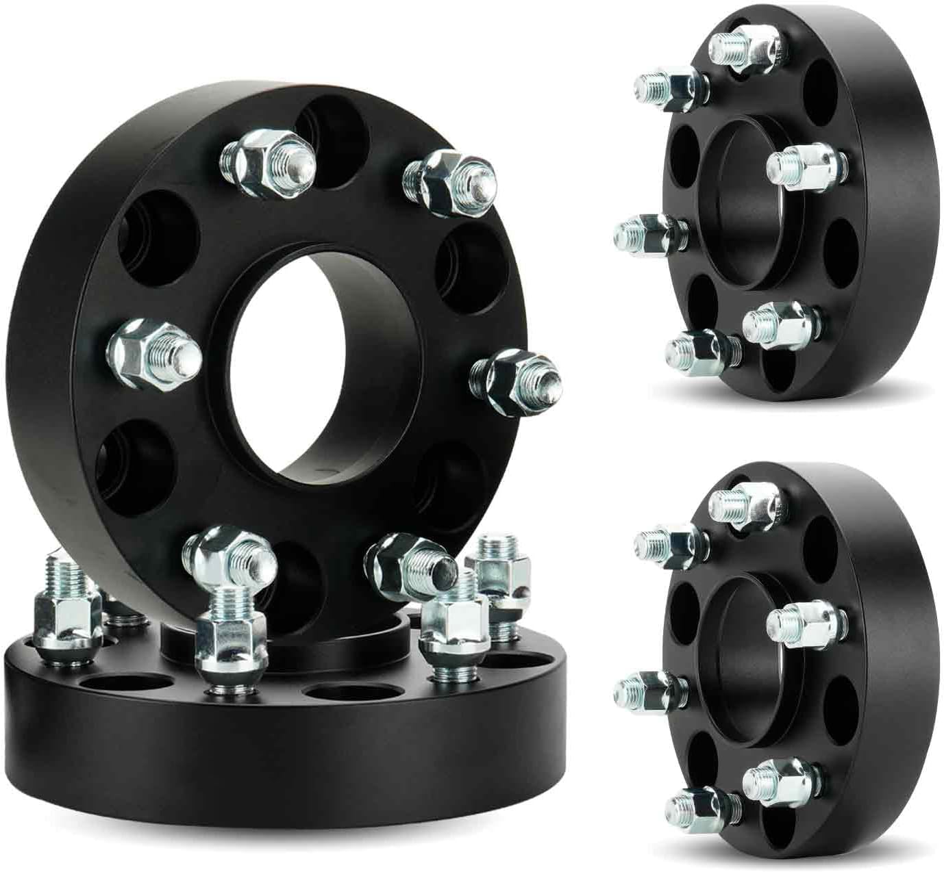 TadaMark 6X5.5 1.5in Hubcentric Wheel Spacers, 6x139.7mm Forged 6 Lugs Wheel Adapters, fit for Dodge Ram 1500 2019-2023, 77.8mm Bore with M14x1.5 Studs 4pcs