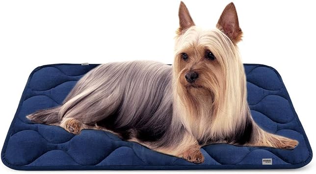 Amazon Hero Dog ペットマット 犬マット 犬ベッド ペットベッド 小型犬 洗える 犬ケージ用マット 滑り止め 肌触りよい 清掃しやすい ブルー S Hero Dog ベッド クッション 通販