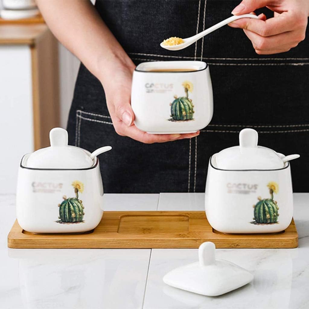 Ceramic Seasoning Bottle, Creative Kitchen Cartoon Sauce Vinegar Pot