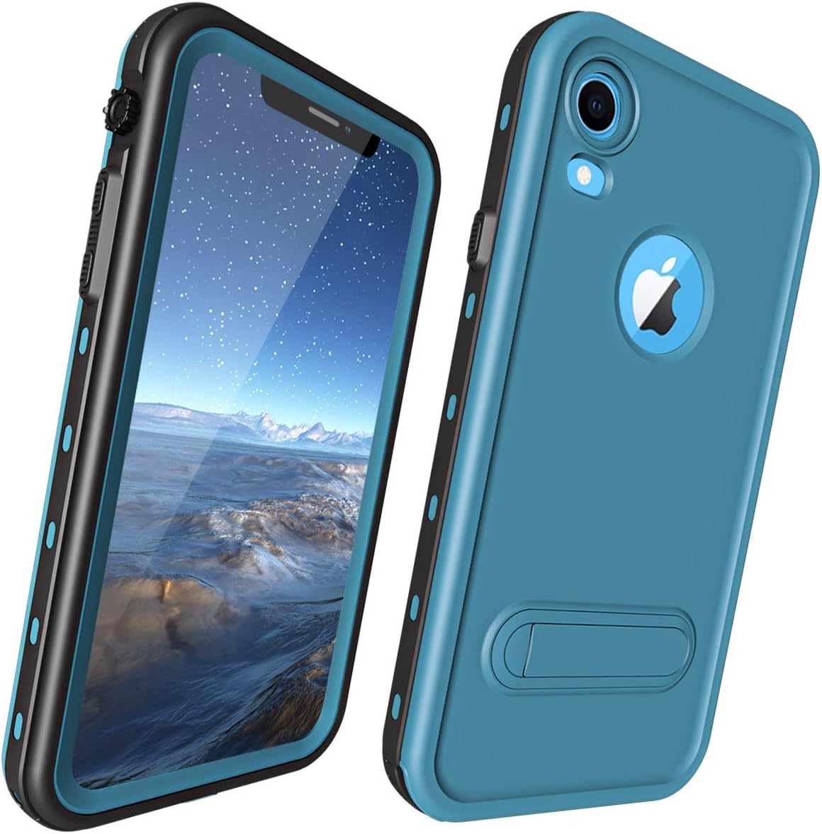 Shellbox Waterproof Case for Samsung Galaxy Note 9, Shockproof Snowproof Cover IP68 Underwater Full Body Protection Crystal Clear Built-in Screen Protector Case