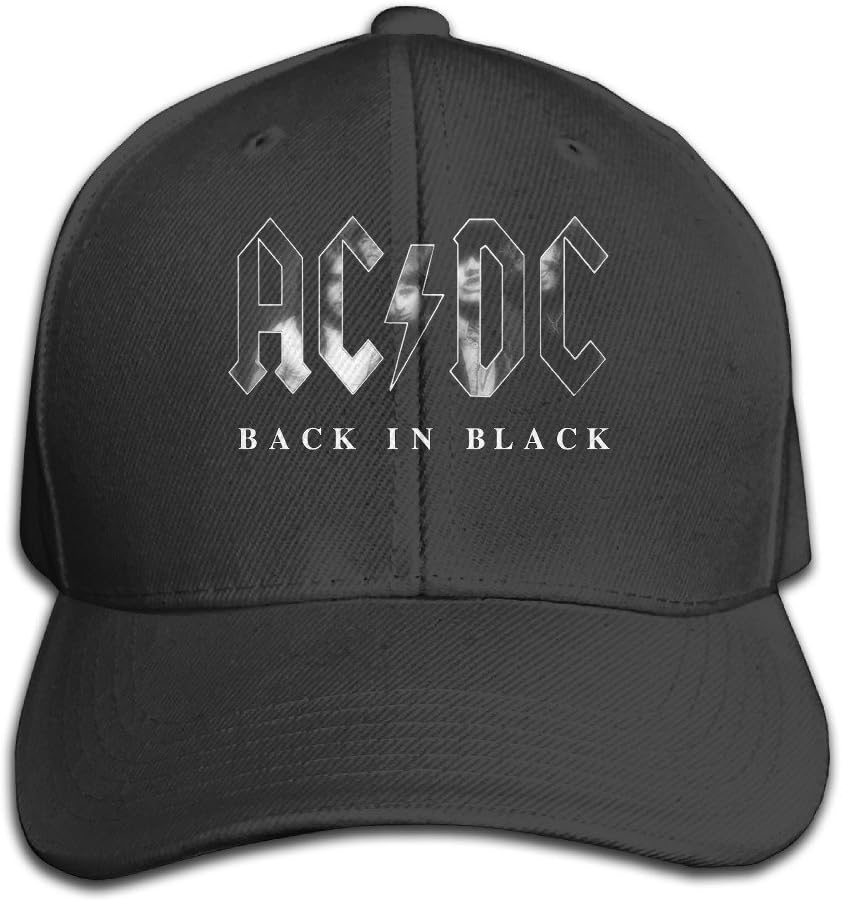 Back in Black Studio Album ACDC Baseball Hats Cool Plain Cap Apparel