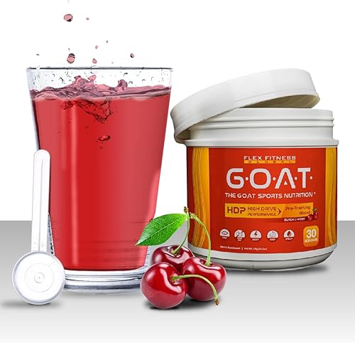 Miniatura 3 de The GOAT Sports Nutrition Pre entrenamiento, cereza negra, sin azúcar, refuerzo de energía y enfoque para hombres y mujeres, 250 mg de cafeína,