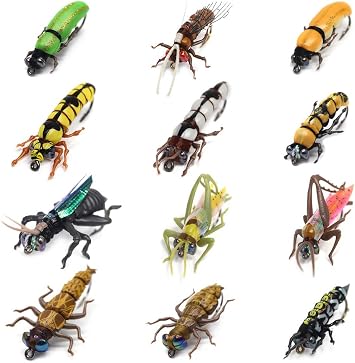 Fly Fishing Flies Trout Lure kit Dry Wet Fly-Fishing Flies Realistic Bugs Set Terrestrial Bumble Wasp Grasshopper Stone Flies Assortment Mayfly Stonefly...
