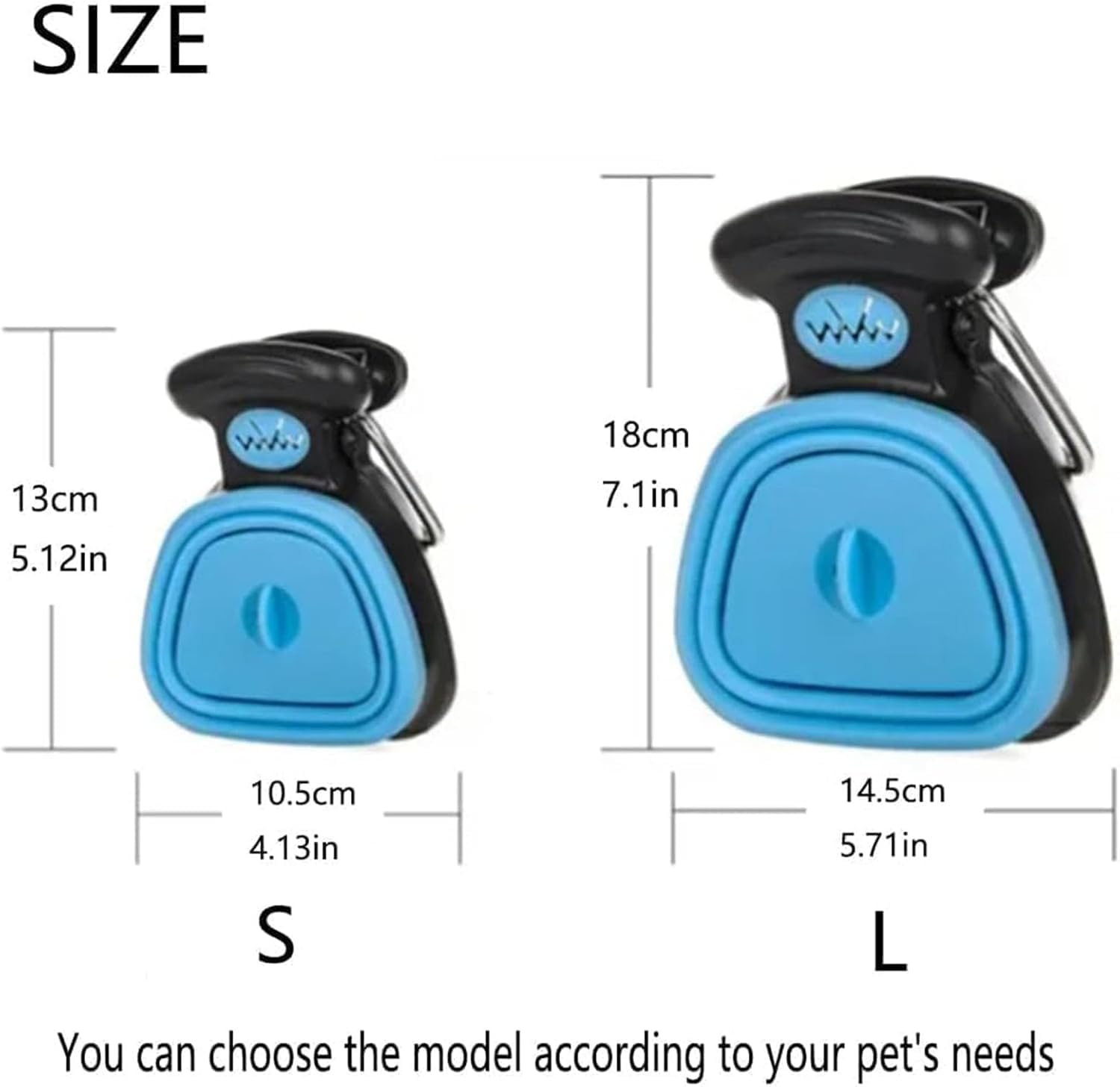 Pelle pour Chien, Pelle à crottes Portable et Pliable, avec 6 Rouleaux de Sacs et boîte de Rangement. Dites Adieu aux Mains Sales ! Idéale pour Les promenades et Les Voyages.