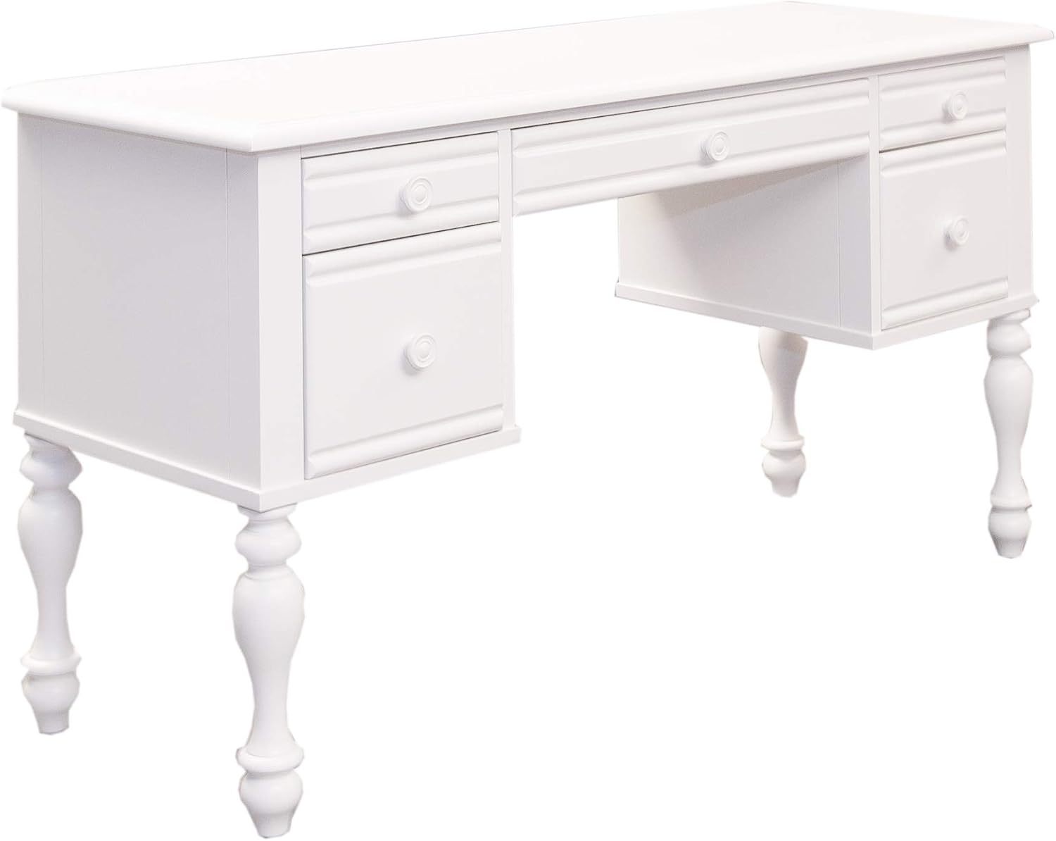 Liberty Furniture Industries Summer House Vanity Desk, W56 x D20 x H30, White