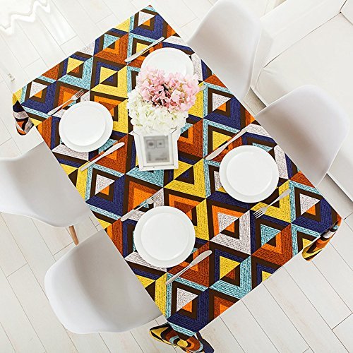 Nappe table longue aux motifs géométriques pour salon et réception - 4