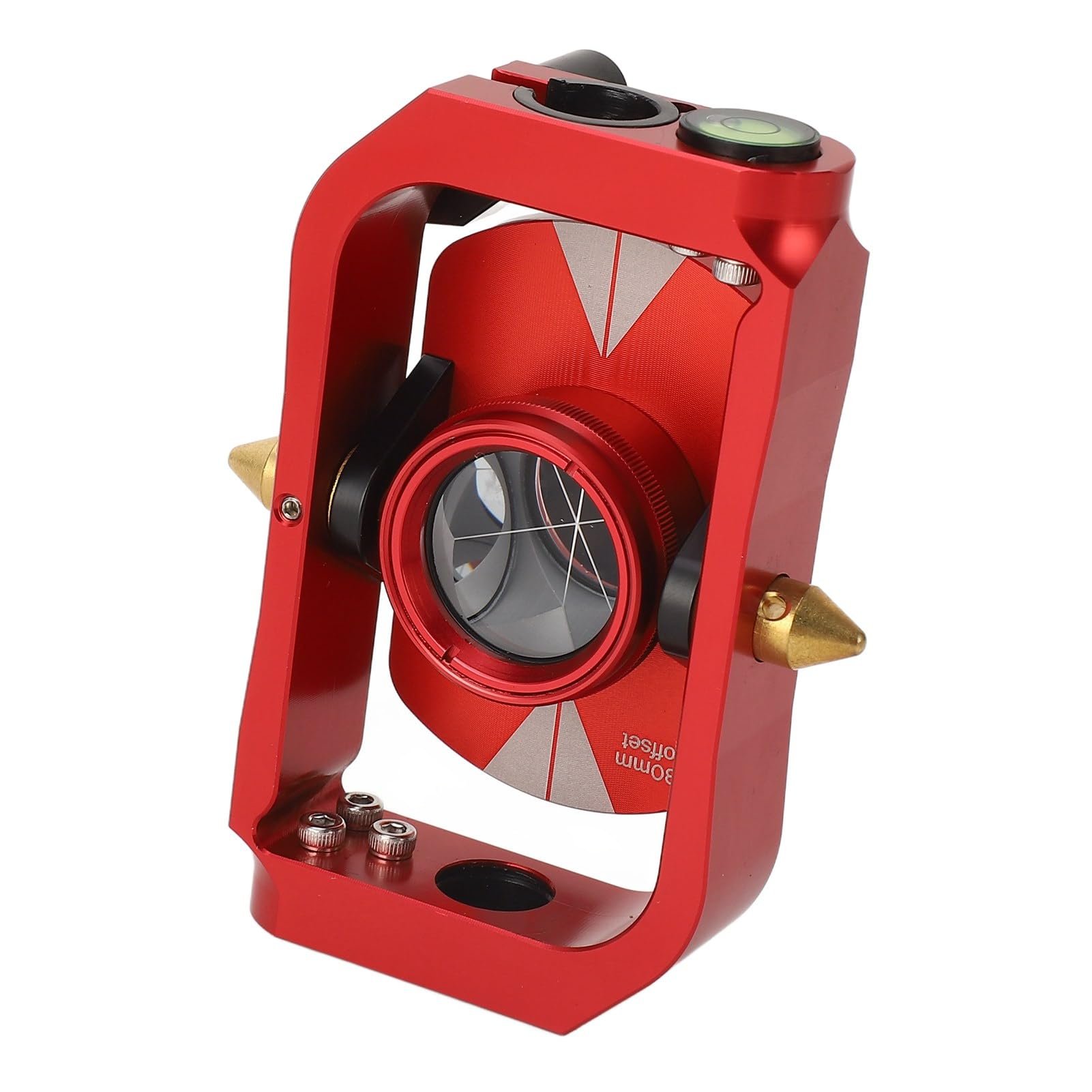 Hyuduo Prisma Giratorio de Estación Total Mini Prisma Topográfico Reflector de Compensado de 0 o -30 Mm para Túneles Minas Medición de Carreteras Presas Ferroviarias Trabajos Topográficos con