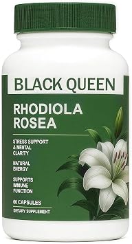 Black Queen Rhodiola Rosea Capsules 500mg - 60 Capsules
