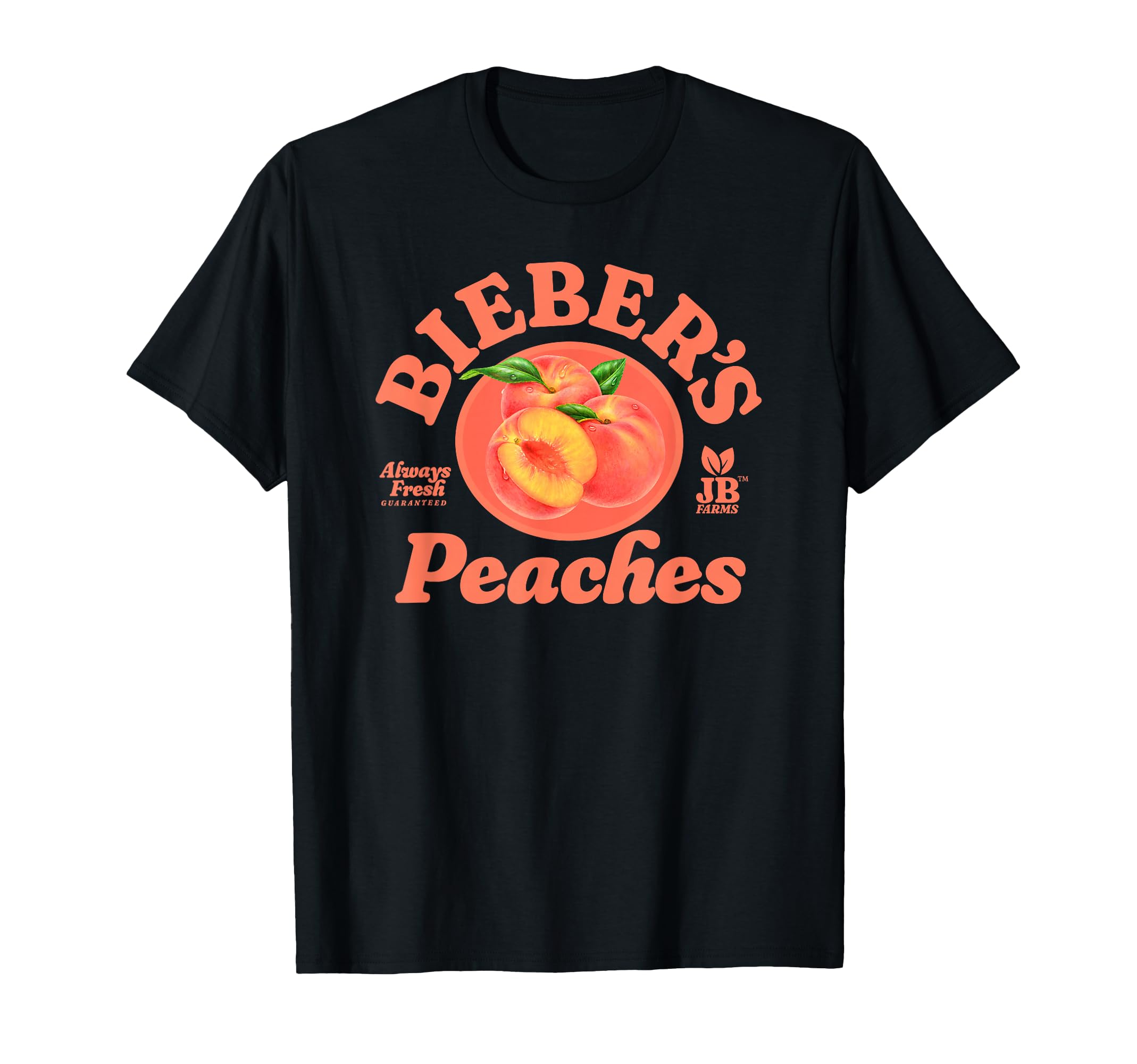 Official Bieber's Peaches Black T-Shirt Small