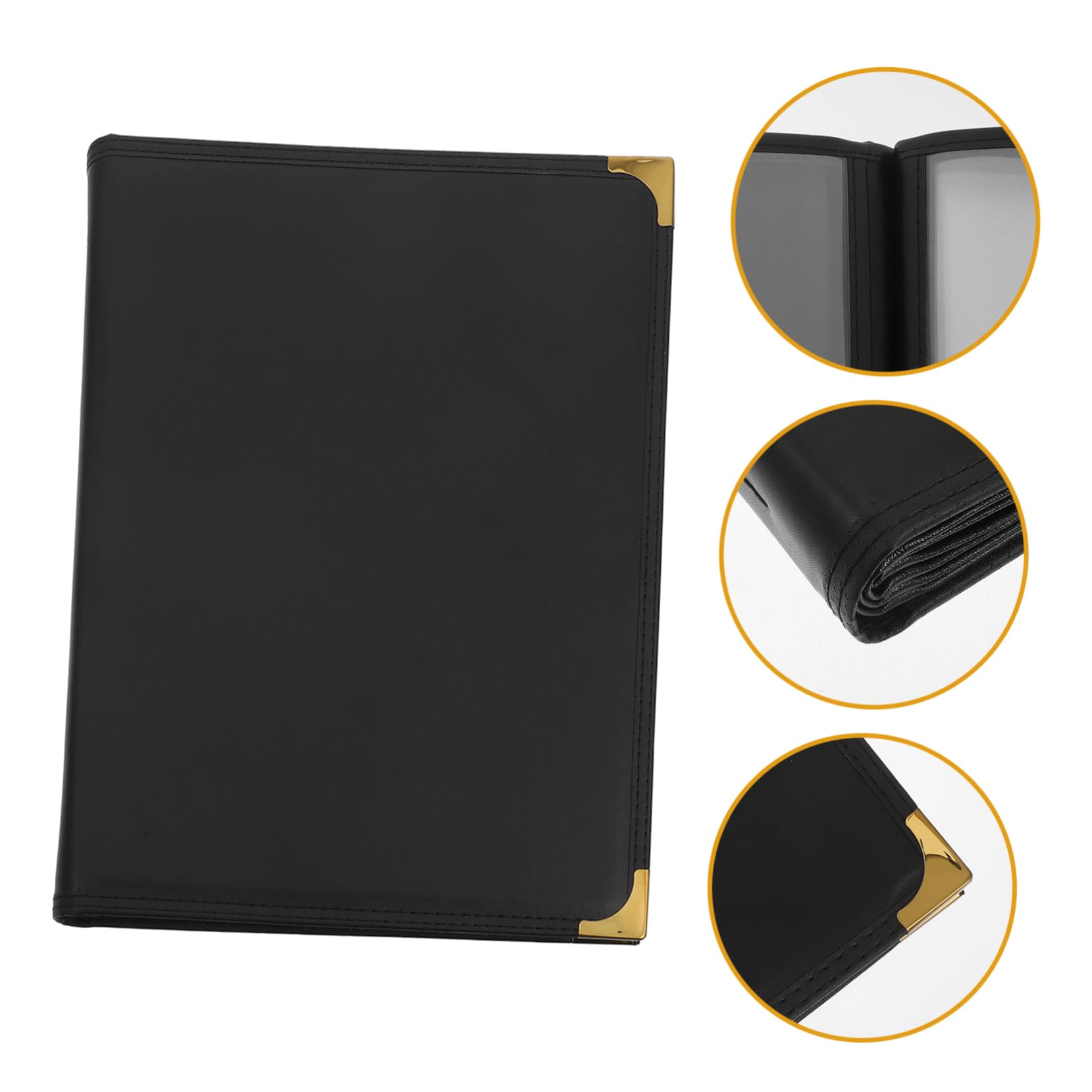 Cabilock Carpeta de Menú de Pvc Transparente, Libro de Recetas para Restaurante, Resistente al Desgaste y Fácil de Limpiar, Adecuado para Bar y Comedor