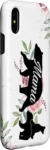 Miniatura 9 de Soporte para teléfono para iPhone 14 Pro Max Mama Bear Mom Gift - Funda para 2 Cubs Kiddo Mom